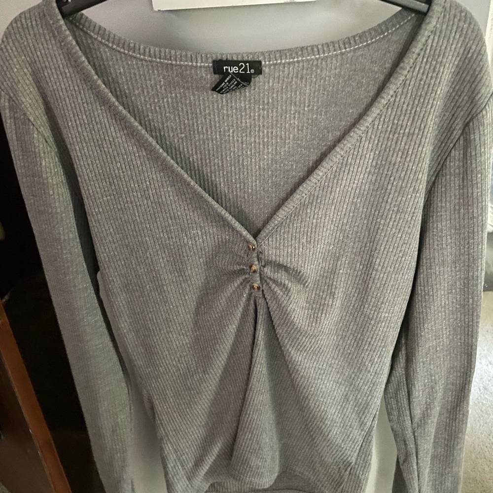 ribbed long sleeve